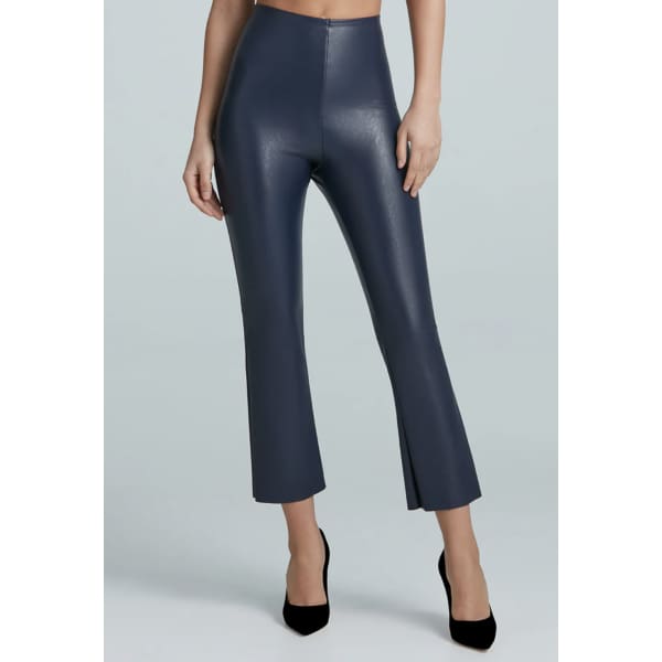 Faux Leather Cropped Flare - Clothing & Accessories