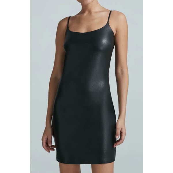 Faux Leather Slip Dress Faux Leather Slip Dress