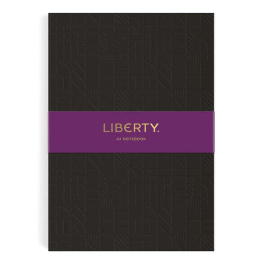 Liberty Black Tudor A5 Embossed Journal - Home & Gift
