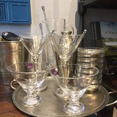 Match + simon pearce martini glasses