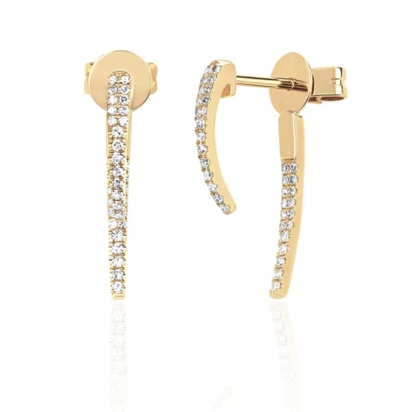diamond hook earring - Jewelry